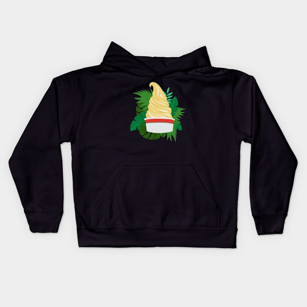 Dole Whip Delight Kids Hoodie by Merlino Creative